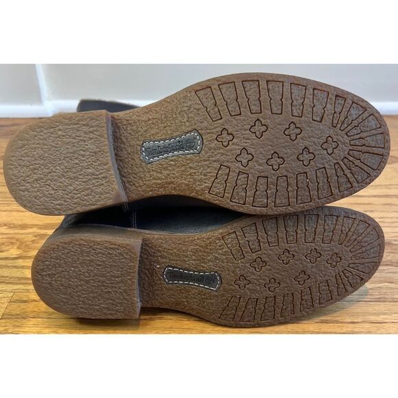 Timberland Shoreham Grey Leather Tall Boots with Fleece Upper Lining Size 7.5 - Picture 13 of 16